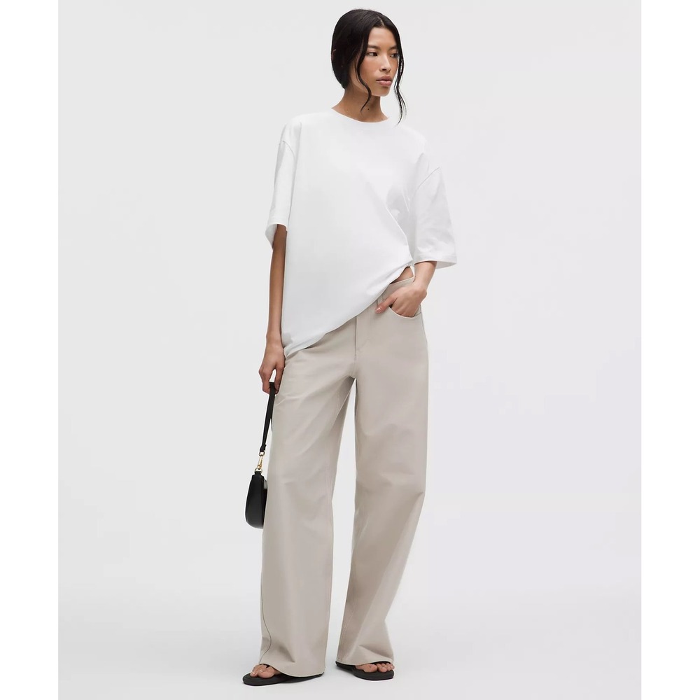 Lululemon City Sleek 5 Pocket Wide Leg Pant Warpstreme Light Ivory 31